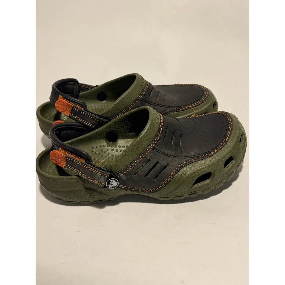 Crocs Men's Yukon Vista II LiteRide Clog Sandal 8 Green Camo